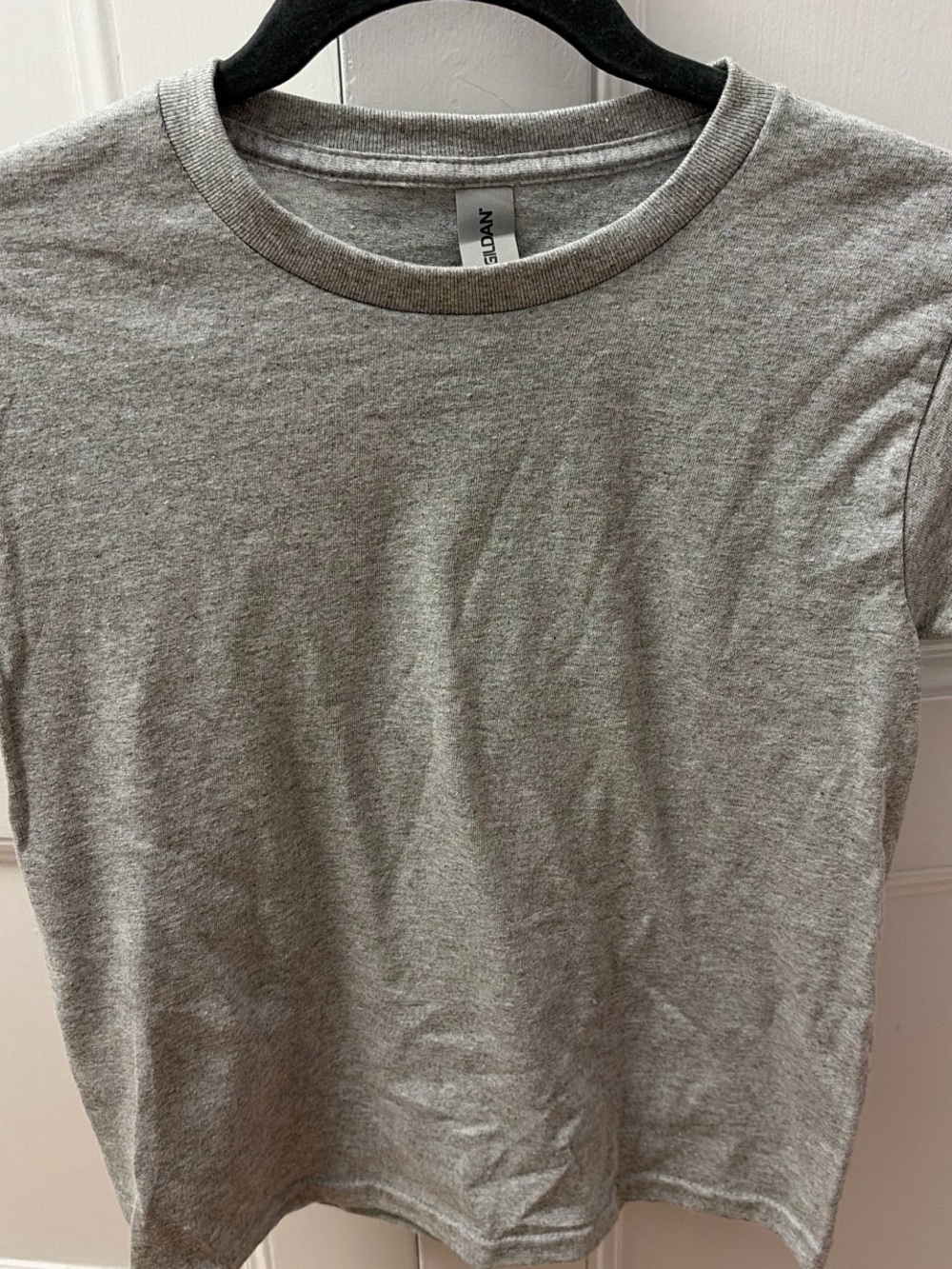 Gildan Gray Short Sleeve Crew Neck Tee